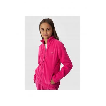 Jacheta sport copii -  roz - fleece
