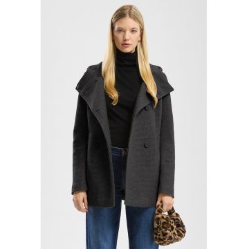 Palton cu gluga si buzunare