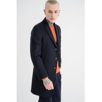Palton din amestec de lana virgina