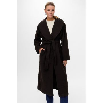 Palton lung cu cordon