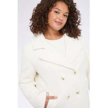 Palton scurt cu doua randuri de nasturi