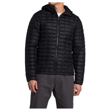 Geaca barbateasca  Thermoball Eco Hoodie - neagra - matlasata -