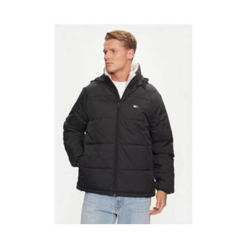 Geaca de iarna barbati -  negru - 100% nailon reciclat -