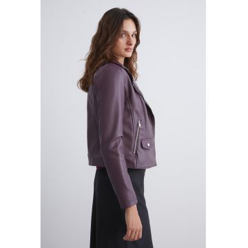 Jacheta biker din piele ecologica