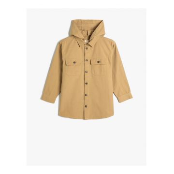 Jacheta-camasa cu gluga detasabila