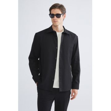 Jacheta-camasa de bumbac cu nasturi