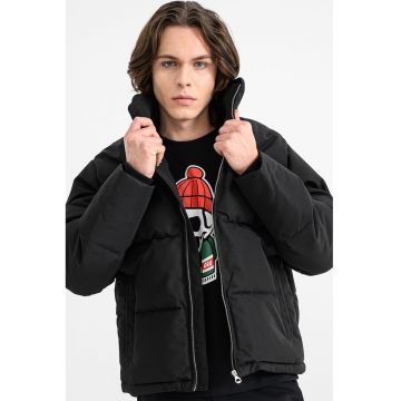 Jacheta cu model uni si fermoar