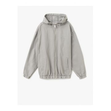 Jacheta de bumbac cu terminatii elastice