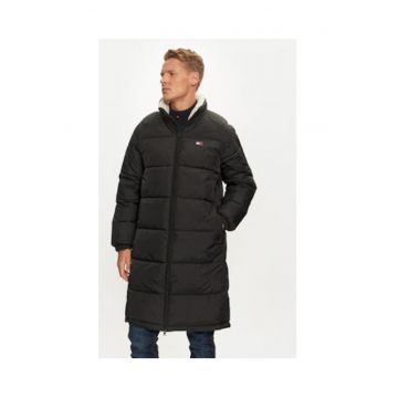 Palton de iarna barbati -  negru - 100% nailon reciclat -