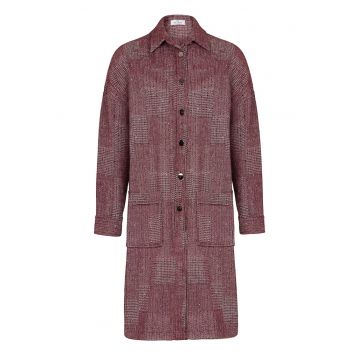 Palton din amestec de lana cu capse