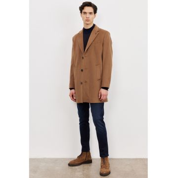 Palton din amestec de lana cu doi nasturi
