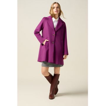 Palton midi cu croiala in A