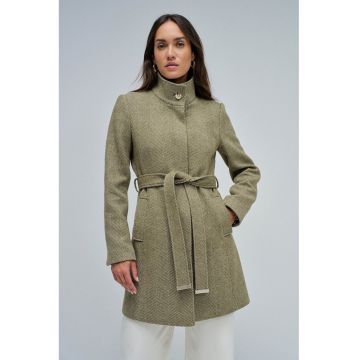 Palton slim fit din amestec de lana Grace