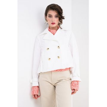 Trenci crop cu maneci detasabile