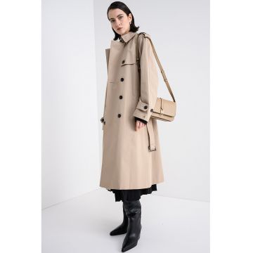 Trenci din bumbac organic cu o curea