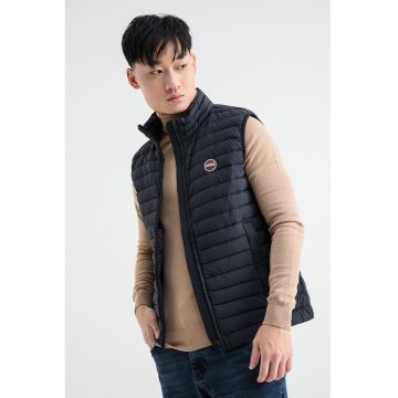 Vesta cu umplutura de puf si guler mediu