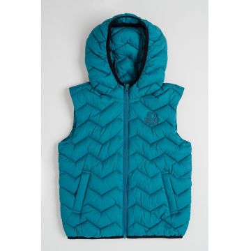 Vesta matlasata cu gluga