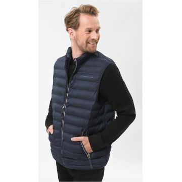 Vesta usoara matlasata  V-Anim pentru barbati - Albastru marin -