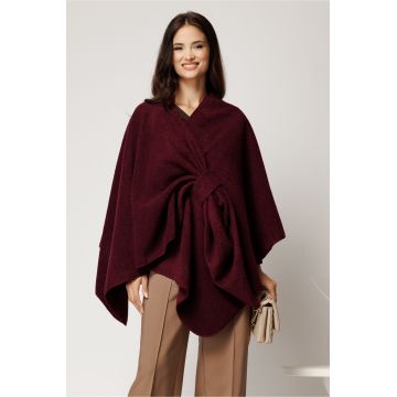 Capa lejera bordo din bucle cu inchidere petrecuta