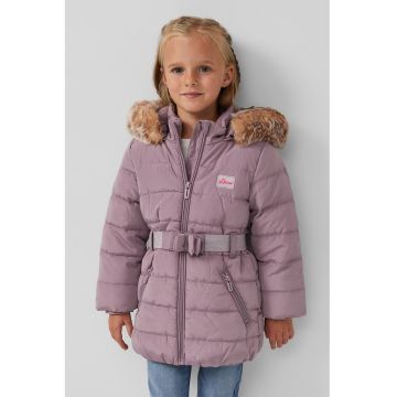 Geaca cu fermoar si inchidere cu cordon