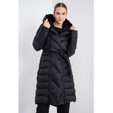 Geaca cu vatelina - gluga si aspect matlasat Adina