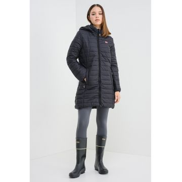 Geaca lunga cu vatelina si gluga Atika