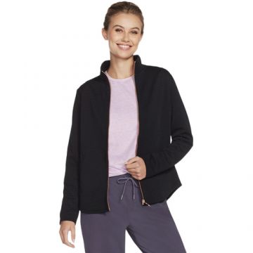 Jacheta femei Skechers The GO WALK Shine Jacket JA78-BLK
