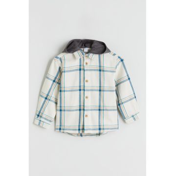 Jacheta in carouri cu gluga