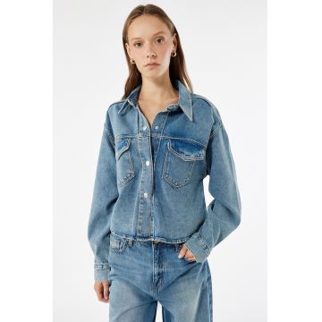 Jacheta regular fit din denim
