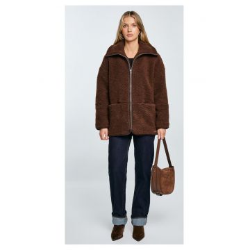 Jacheta tip camasa din sherpa Anabela