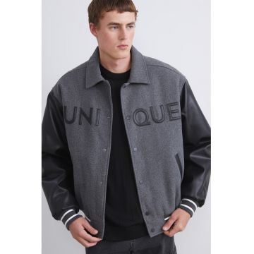 Jacheta varsity cu capse