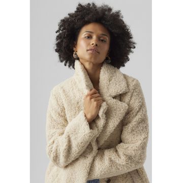 Palton cu blana sintetica