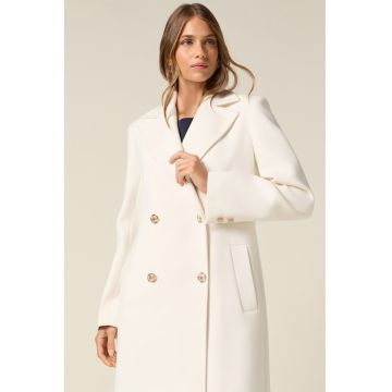 Palton lung cu doua randuri de nasturi