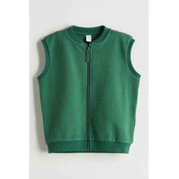 Vesta cu fermoar si model uni