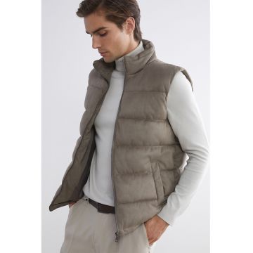 Vesta matlasata cu fermoar