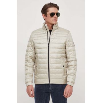 BOSS Orange geacă bărbați, culoarea bej, de tranziție 50505262