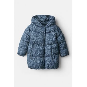 Geaca cu buzunare laterale si modle floral