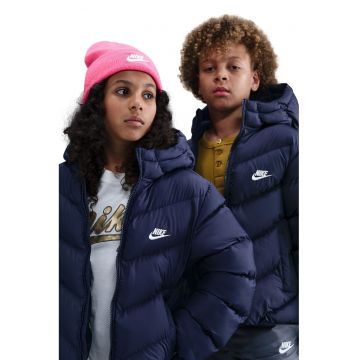 Geaca lejera cu vatelina si logo