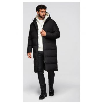 Geacă lungă clasică cu glugă  OM-JALJ-0269