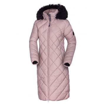 Geaca lunga cu vatelina si aspect matlasat Gina