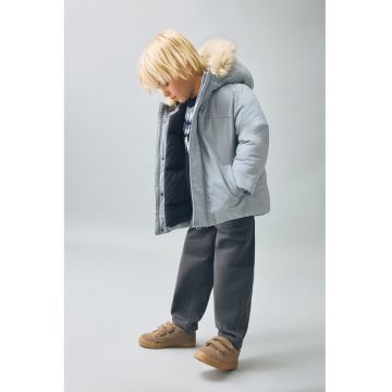 Geaca parka cu buzunare laterale