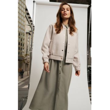 Jacheta bomber bej pentru femei