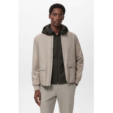 Jacheta bomber cu buzunare cu clapa