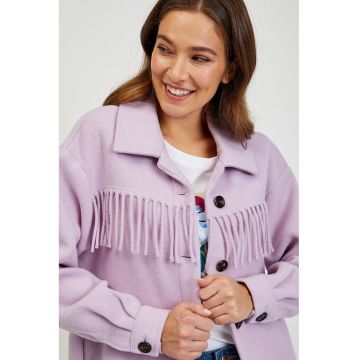 Jacheta-camasa cu franjuri