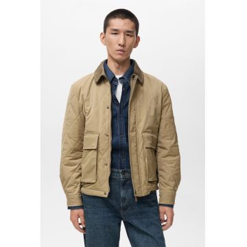 Jacheta-camasa matlasata cu buzunare frontale