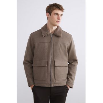 Jacheta cu detalii din teddy