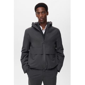 Jacheta cu finisaj rezistent la apa cu gluga