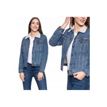 Jacheta De Iarna -  Sherpa Rider - Croiala Regulara - Inchidere: Nasturi - Compozitie Material: 100% Bumbac - Numar De Buzunare: 4 - XS - Albastru - 1 Bucata