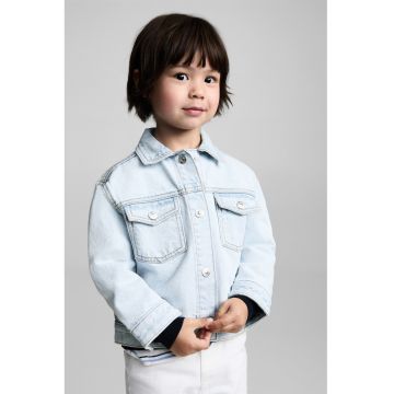 Jacheta din denim cu capse