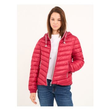 Jachetă  fermoar glug